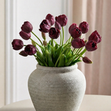 Luksus Grandiøs Tulipan Buket - Bordeaux