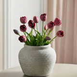 Luksus Stor Tulipan Buket - Bordeaux