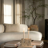 Luma Travertin Lysestage