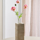 Valmue Blomst "Real Touch" - Hvid/Rød