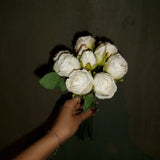 Vintage Rose Buket - Hvid
