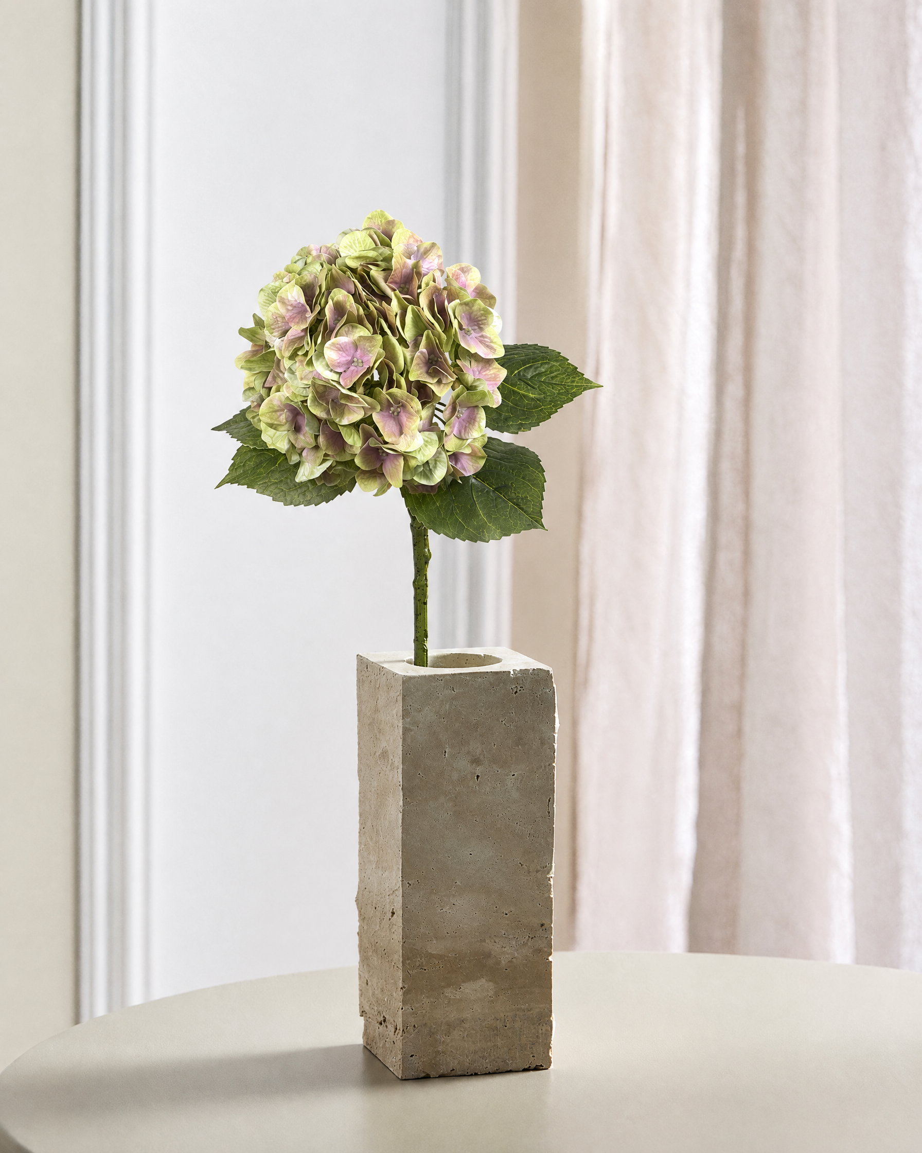 Luksus Hortensia - Lysegrøn/Rosa